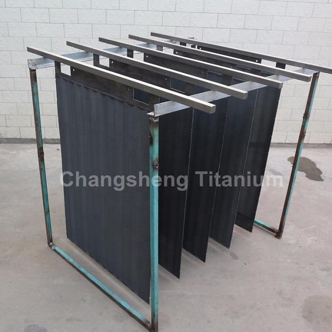 Lead Dioxide Coated Titanium Electrode Plate PbO2 Gr2 Anode electrodeposition of copper, nickel