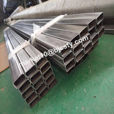 Precision Titanium Rectangular Pipes Gr5 20mmx40mm 30mmx50mm for Aircraft Manufacturing