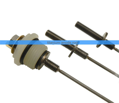 Titanium Anode Rod For Water Heater Liner Protection Dia3x393mm Length Current 50mA-100mA