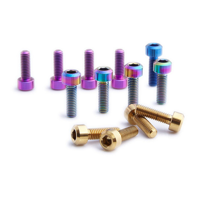 Titanium Flange Bolts With Nuts And Washers Tuning Racing  Auto Bike Motorcycle