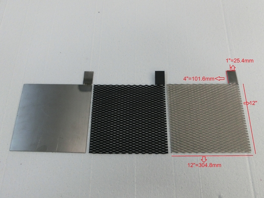 Titanium anodes for aluminum foil forming used in EV charging stations