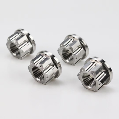 Customized Titanium Flange Nut with 6 points for Automobile Bicycle Modification