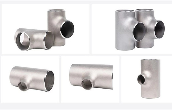 ASTM GR2 GR7 GR9 Titanium Tee For Pipeline And Couplings