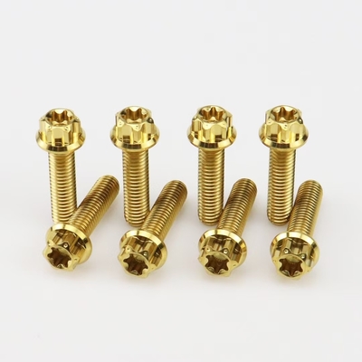 Titanium Flange Bolts With Nuts And Washers Tuning Racing  Auto Bike Motorcycle