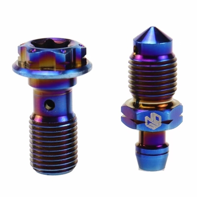 Customized Titanium Gr5 banjo Screw for Motorcycle